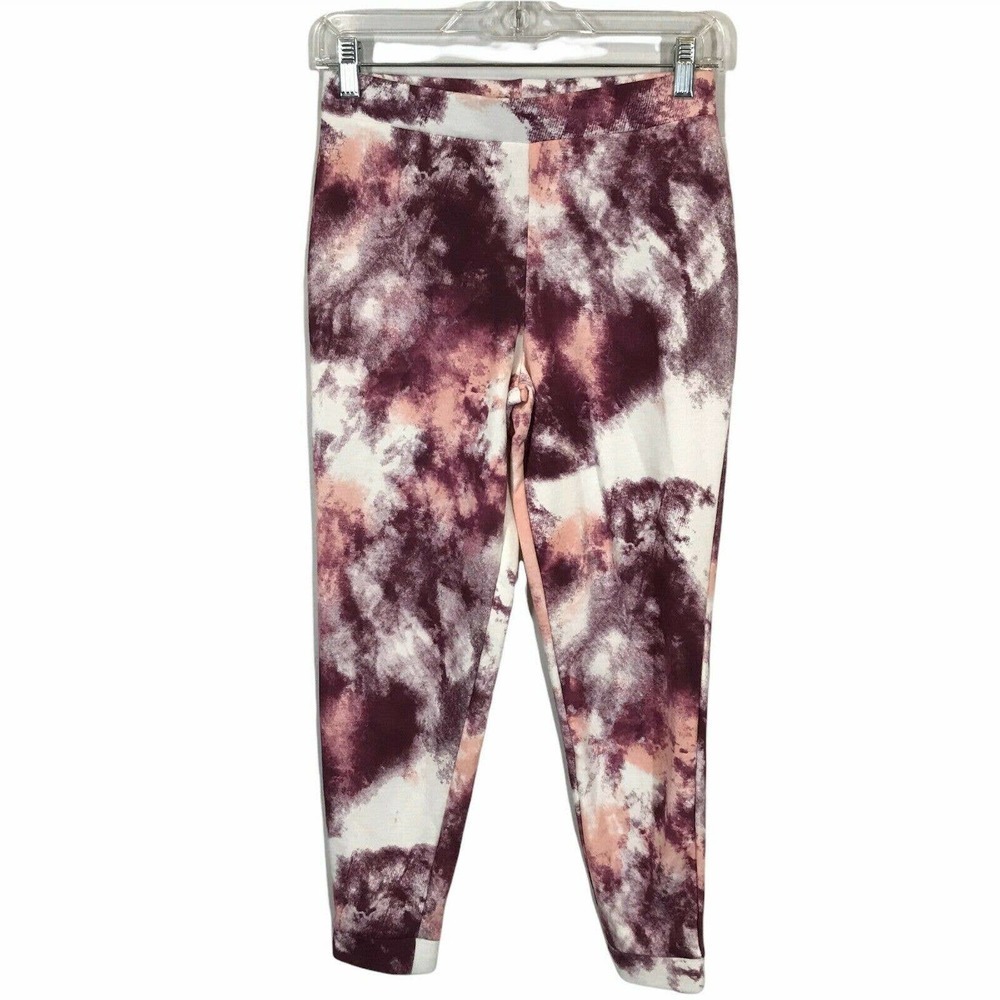 Z By Zella Unisex Kids Purple Tie Dye Elastic Waist Stretch Sweat Pant Size M